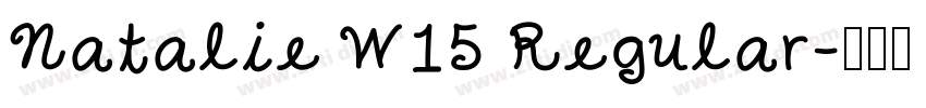 Natalie W15 Regular字体转换